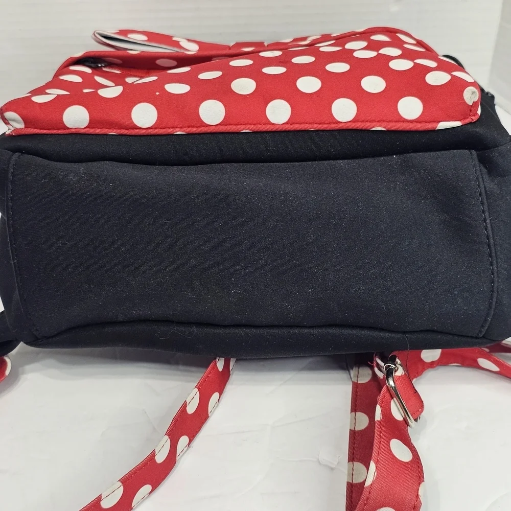 Disneyland Cute Minnie Mouse Medium Size Backpack Black/red  Collectible Rare